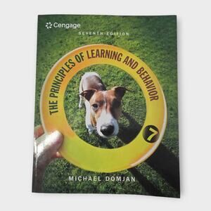 The Principles of Learning And Behavior 7th Edition Michael Domjan Cengage